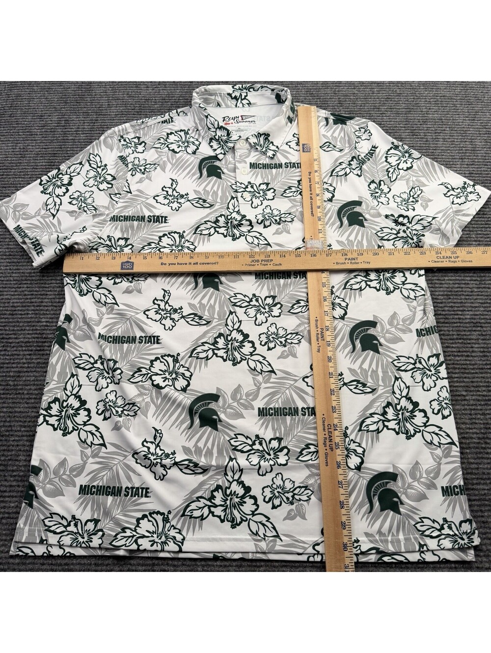 Reyn Spooner Michigan State Hawaiian Performance Polo Men’s Size XL Short Sleeve - Picture 5 of 5